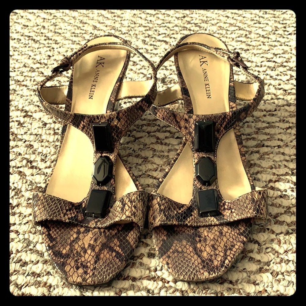 Snake-Skin High Heels